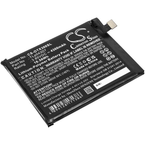 Alcatel  TLp043D7, TLp048A1, TLp048A7 CS-OTX300SL