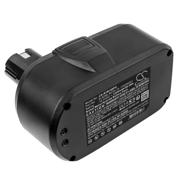 Ryobi  130224007, 130256001, 1322401, 1322705, 1323303, 1400672, B-1815-S, B-8288, BCHI-18, BPT1027, RY1804, RY-1804 CS-RTB180PX