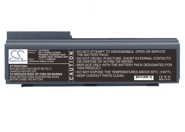 Toshiba  B411, PA3009, PA3009U, PA3009U-1BAR, PA3009U-1BAT, PA3009UR, PA3009UR-1BAR CS-TO8100