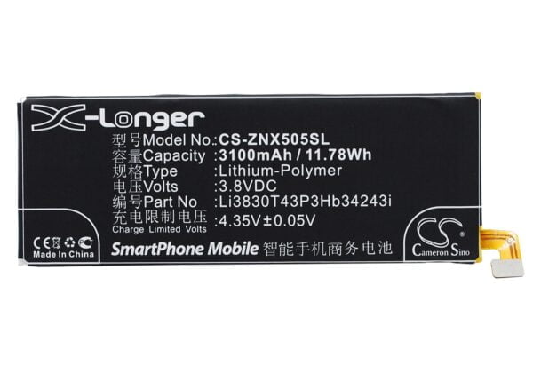 ZTE  Li3803T43P3hB34243, Li3830T43P3hB34243i CS-ZNX505SL