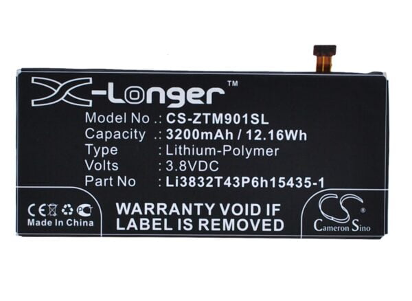 ZTE  Li3832T43P6h15435-1, Li3832T43P6HC15435-1, Li3832T43P6hC15435-I CS-ZTM901SL