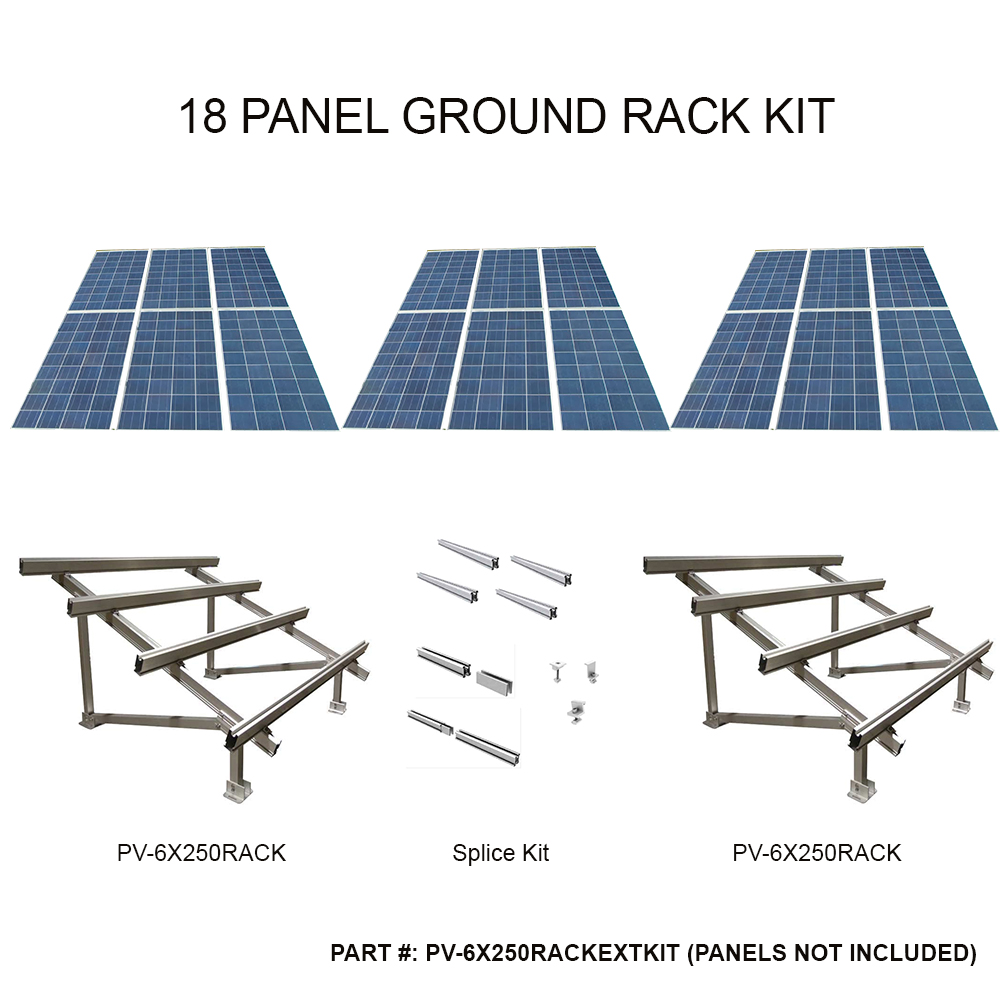 Solar panel top rack mount