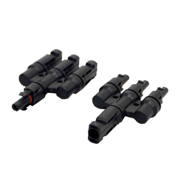 MC-4 Compatible BRANCH CONNECTORS MMMF & FFFM PAIR 3 to 1 T BRANCH