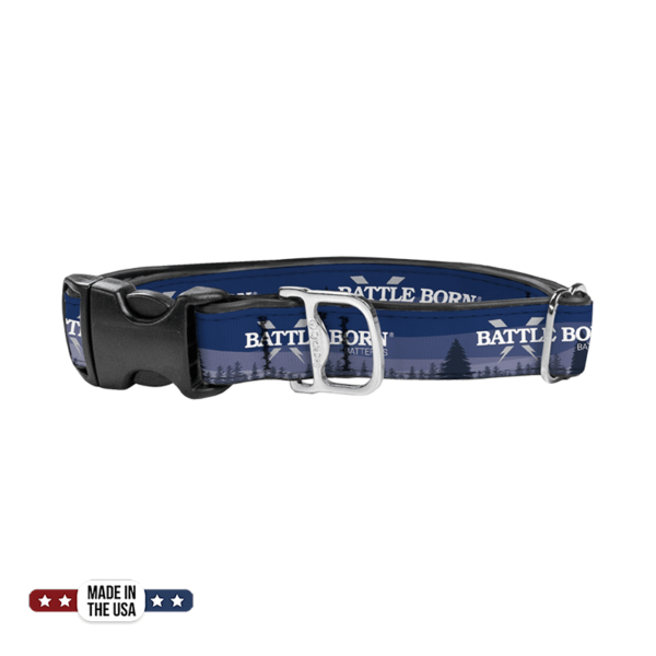 Battle Born Batteries Hybrid Plastic Buckle Dog Collar (Small)