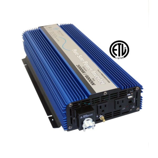 3000 Watt Pure Sine Inverter ETL Listed conforms to UL 458 / CSA 22.2