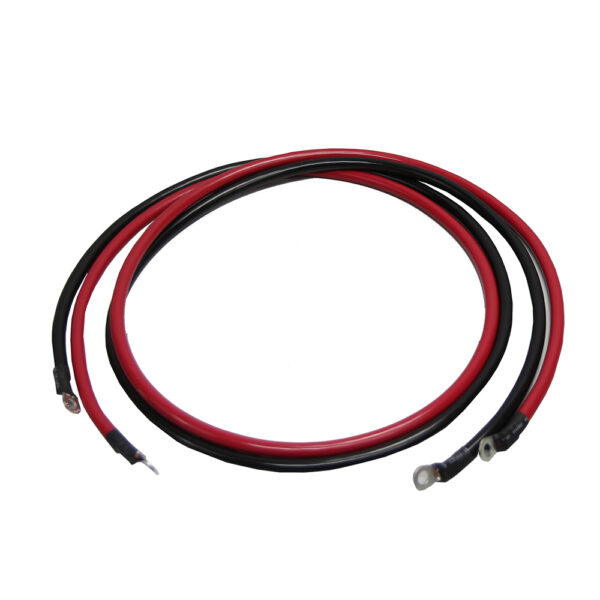 Inverter & Battery Cable #8 AWG 12 ft Set Red/Black Lugged