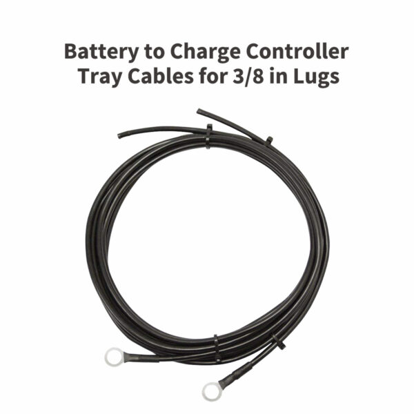 Battery to Charge Controller Tray Cables for 3/8 in Lugs