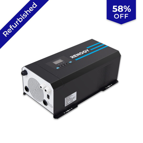 Open Box 2000W 12V Pure Sine Wave Inverter Charger w/ LCD Display