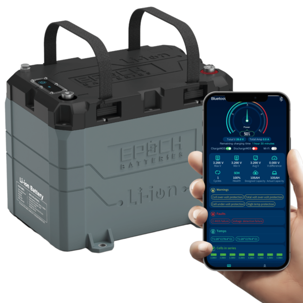 24V 50Ah | Heated & Bluetooth | LiFePO4 Battery