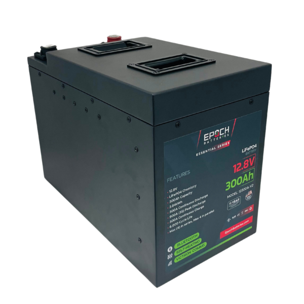 12V 300Ah V2 | Heated & Bluetooth & Victron Comms | LiFePO4 Battery - Epoch Essentials - ETA SEPT 30