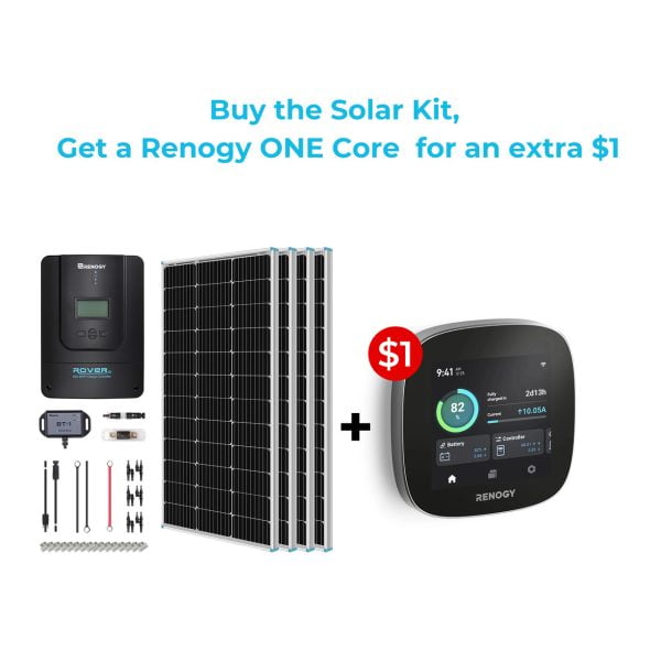 New 400 Watt 12 Volt Solar Premium Kit W/MPPT or REGO Solar Charge Controller
