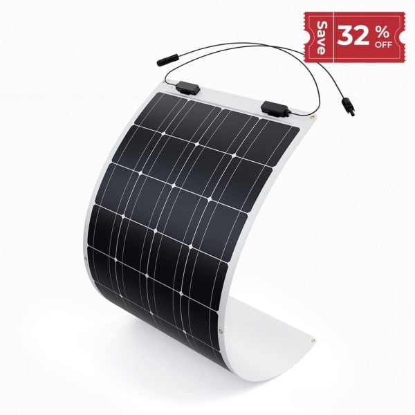 100 Watt 12 Volt Flexible Monocrystalline Solar Panel