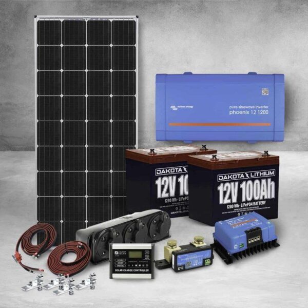 Dakota Lithium & Zamp Solar 12v 200Ah Off-Grid Power System