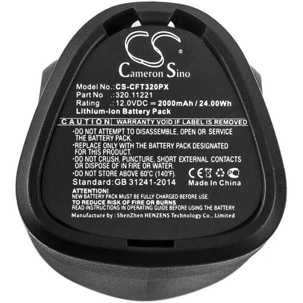 2000mAh Power Tools Battery For Craftsman Nextec,9-11221,11221;P/N:320.11221 12V