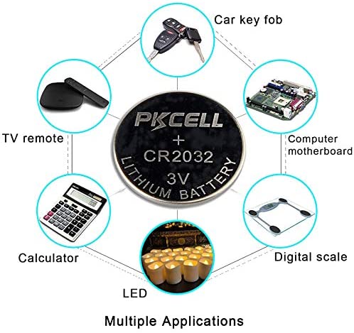 Bouton de cellule Lithium Eddie Ion 24.com, 3V, CR2032, BR2032, DL2032,  ECR2032, pour montre électronique