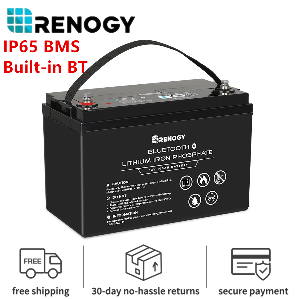 12V 100Ah LiFePO4 Battery Built-in Bluetooth BMS - Temperature