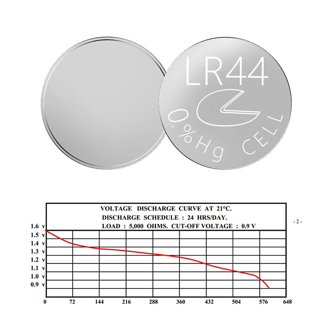 PKCELL Celda de botón alcalina LR44, pilas A76 de 1.5 V AG13 - 40 unidades