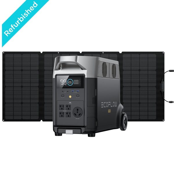 EcoFlow DELTA Pro 3600Wh Power Station + 160W Solar Panel Certified Refurbished