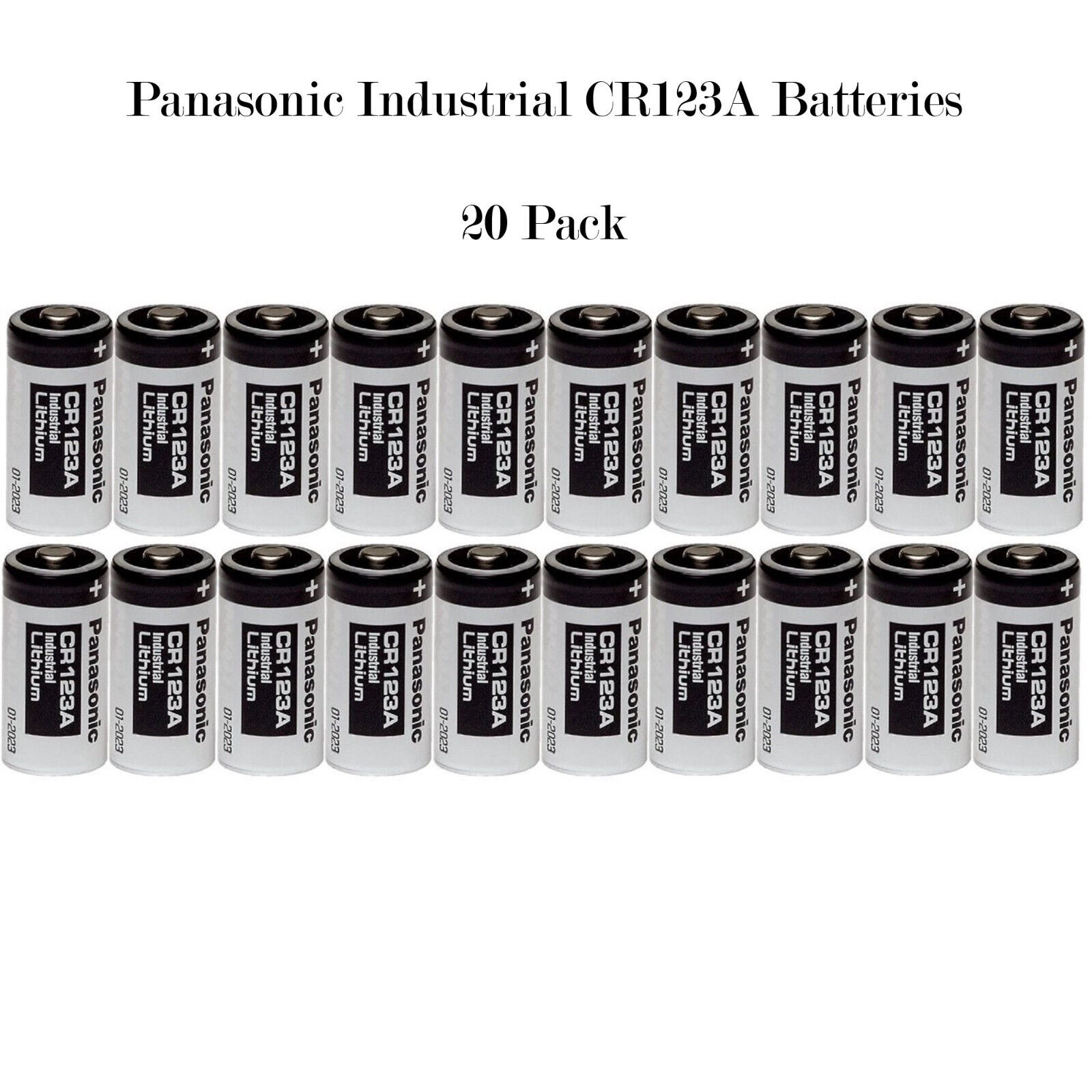 Panasonic CR123 CR123A 3V Lithium Battery 12 Pack