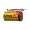 4x OmniCel ER26500 3.6V 8.5Ah Sz C Lithium Battery Wire Leads RFID AMR 