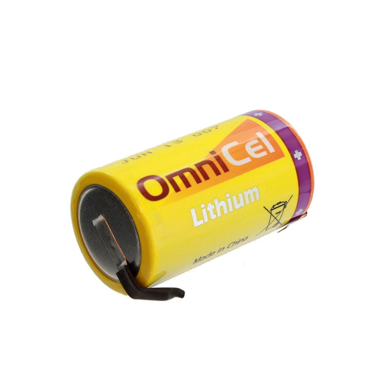 OmniCel ER34615 3.6 Volt 19Ah Size D Lithium Button Top Battery